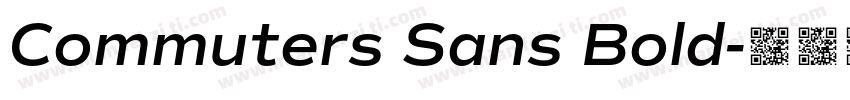 Commuters Sans Bold字体转换